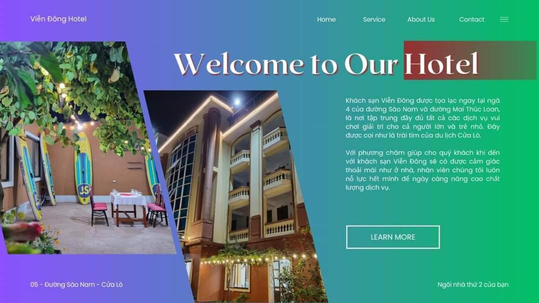 Khach San Vien Dong Hotel Cửa Lô Exterior photo